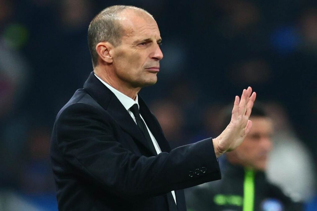 Allegri a bordocampo per il Milan