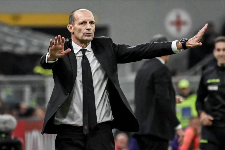 Allegri dalla panchina chiede calma