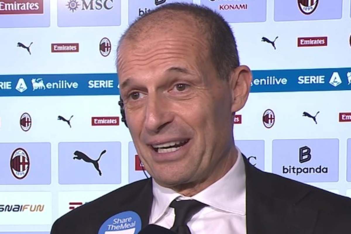 Massimiliano Allegri intervistato dopo Milan-Lazio