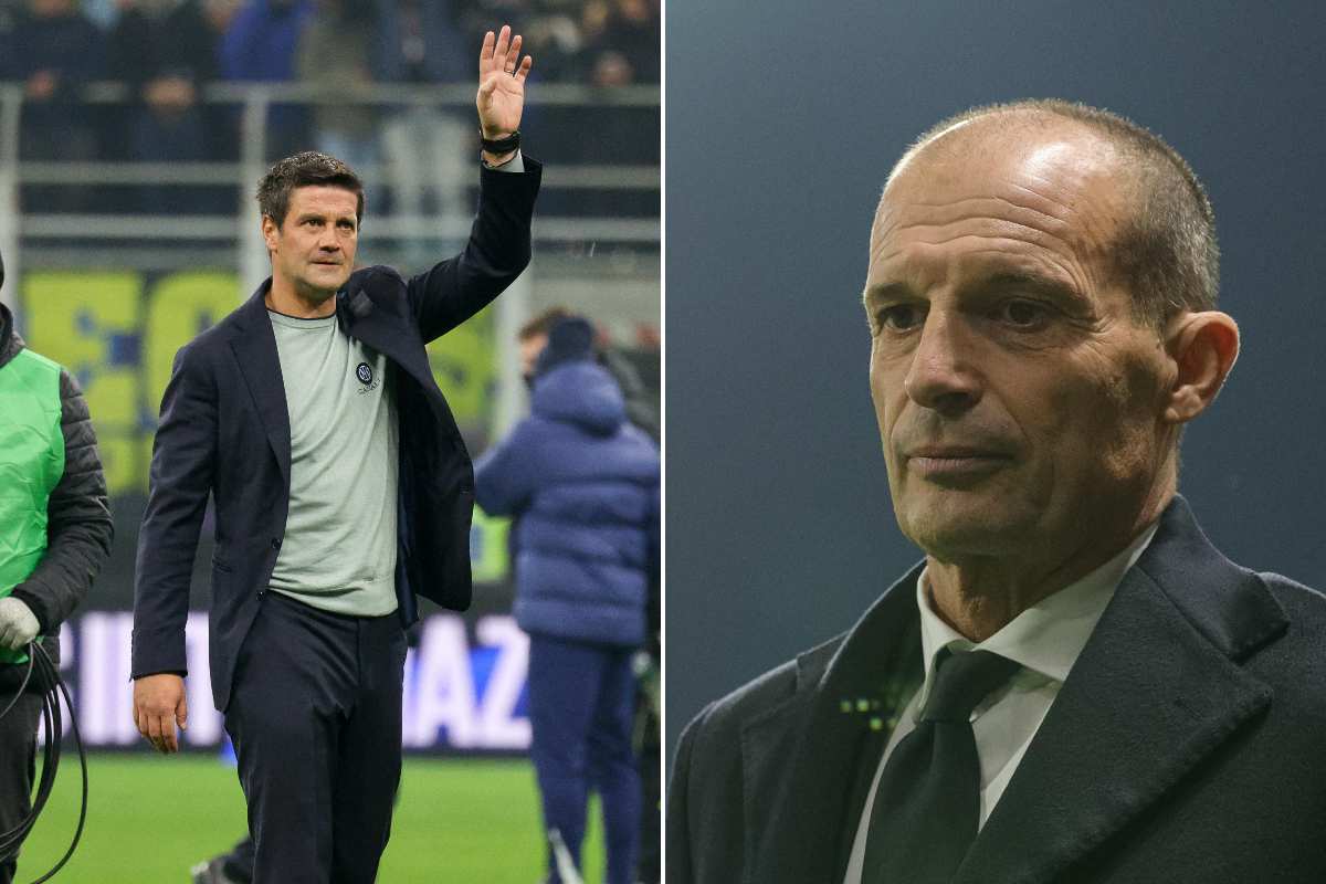 Cristian Chivu e Massimiliano Allegri, rispettivamente allenatori dell'Inter e del Milan