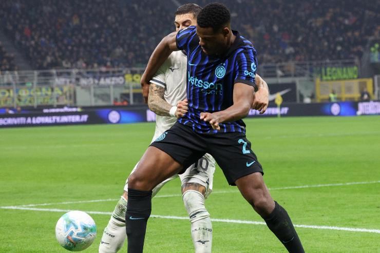 Dumfries in maglia Inter