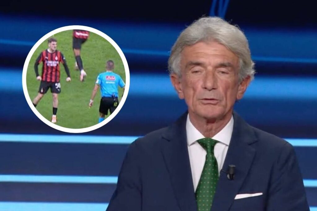 Graziano Cesari surante la puntata di Pressing parla del contatto Guida-Saelemaekers