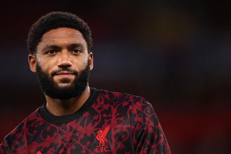 Joe Gomez nella gara di Champions League contro l'Atletico Madrid
