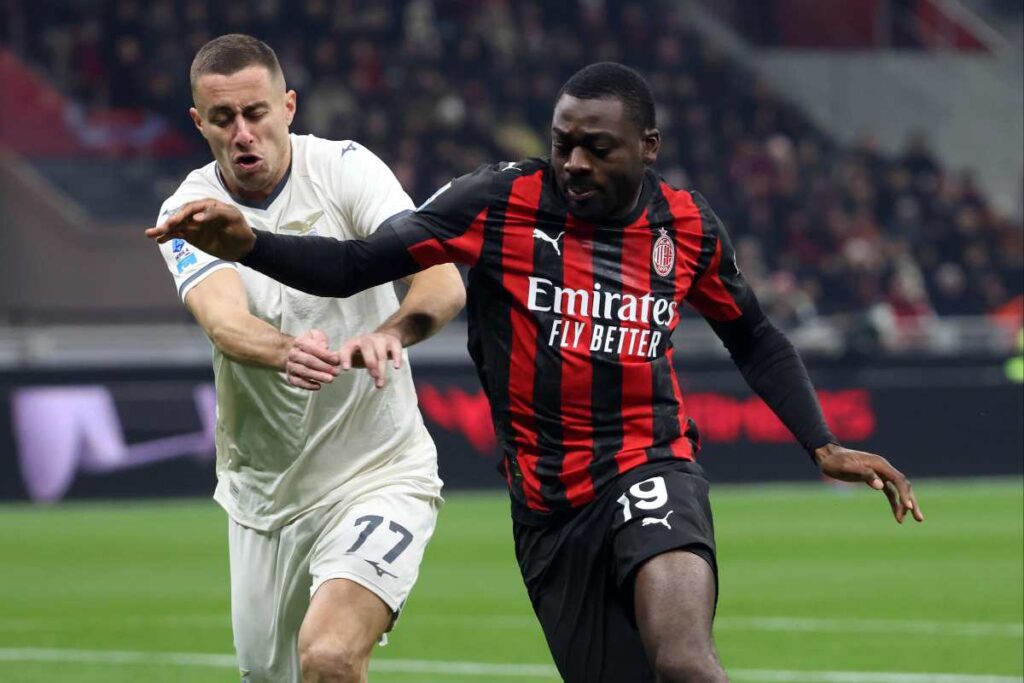 Infortunio durante Milan-Lazio