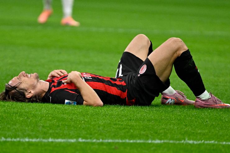 Modric disteso a terra