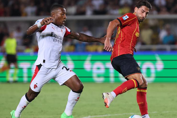 Pervis Estupinan nella gara contro il Lecce in Coppa Italia