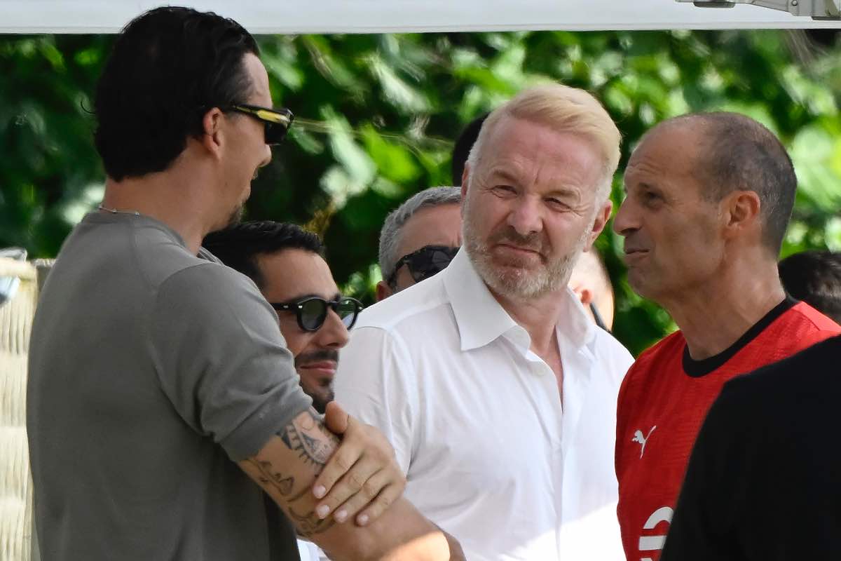 Milan, Tare a colloquio con Ibrahimovic e Allegri