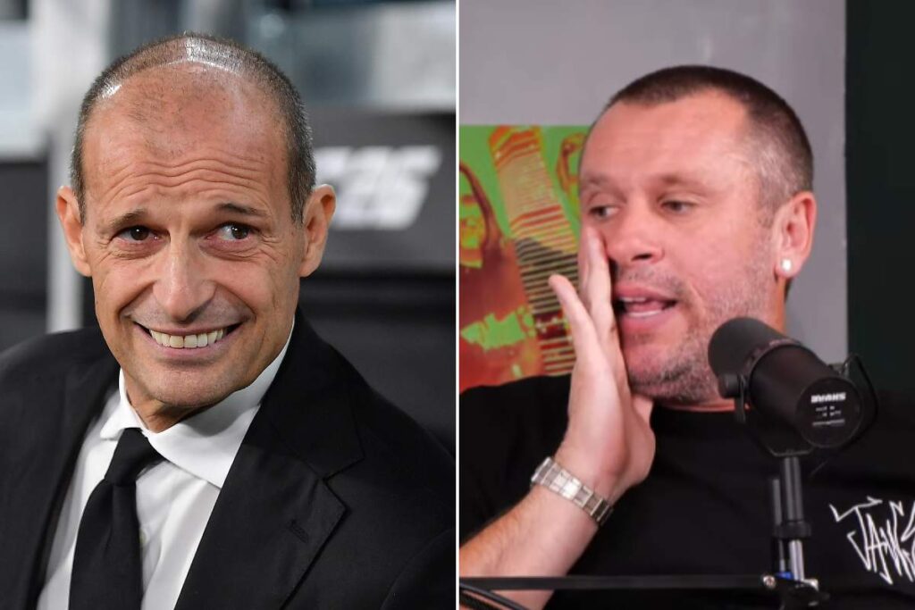 Massimiliano Allegri, allenatore del Milan e Antonio Cassano: scontro pazzesco