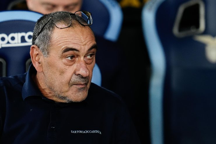 Il tecnico della Lazio Maurizio Sarri