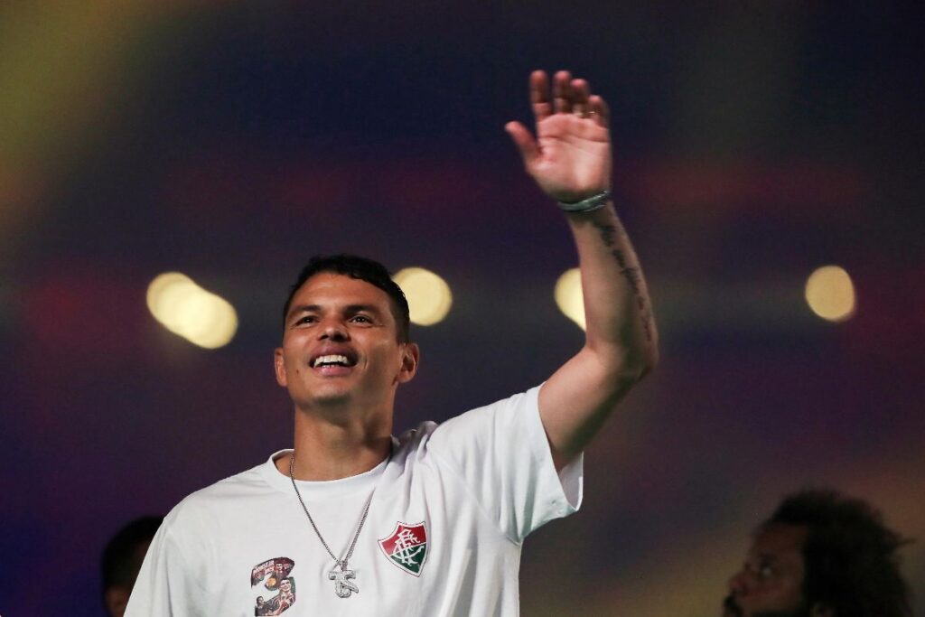 Il difensore brasiliano Thiago Silva in primo piano