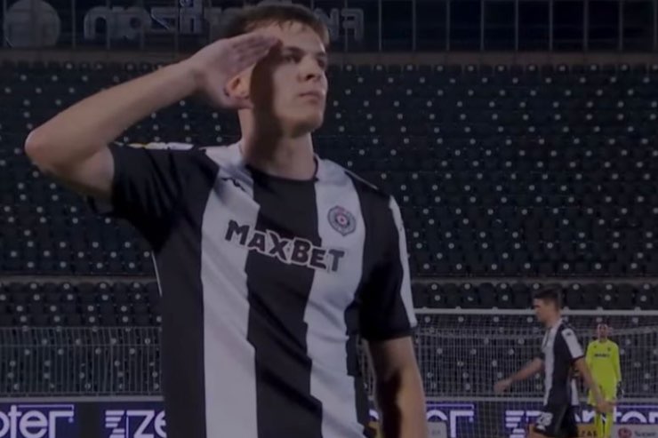 Milan, Andrej Kostic in gol con il Partizan 