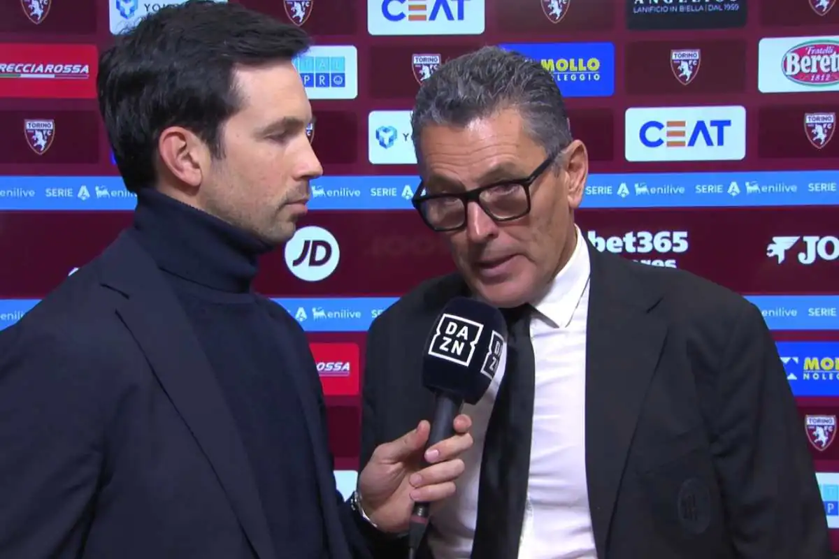 Marco Landucci ai microfoni di DAZN dopo la vittoria del Milan contro il Torino