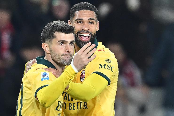 Milan, Loftus-Cheek esulta con Pulisic