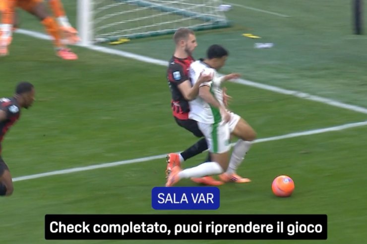 Le immagini DAZN di Open Var Milan - Sassuolo