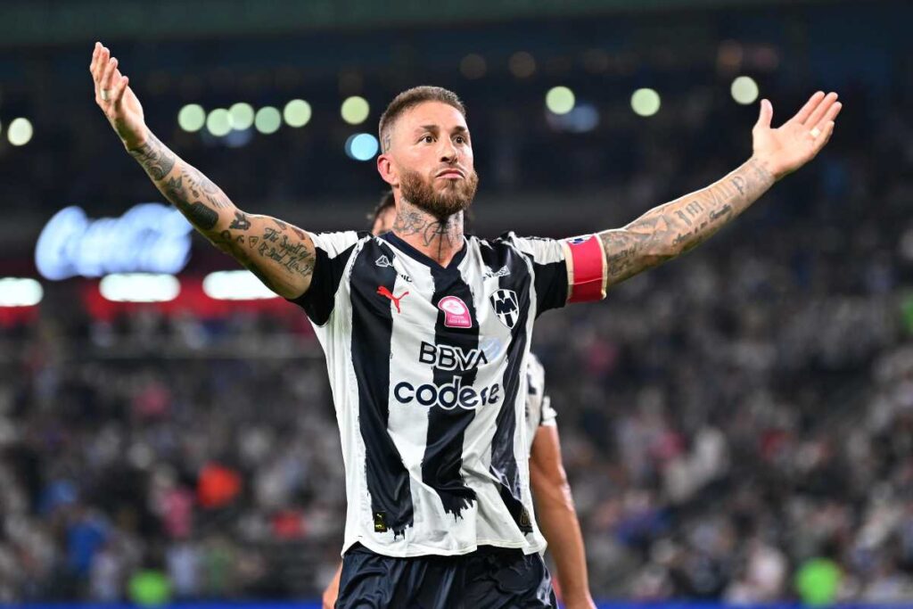 Sergio Ramos a segno con la maglia del Monterrey