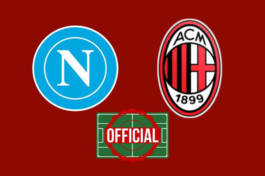 Napoli-Milan: ecco la formazione ufficiale del rossoneri