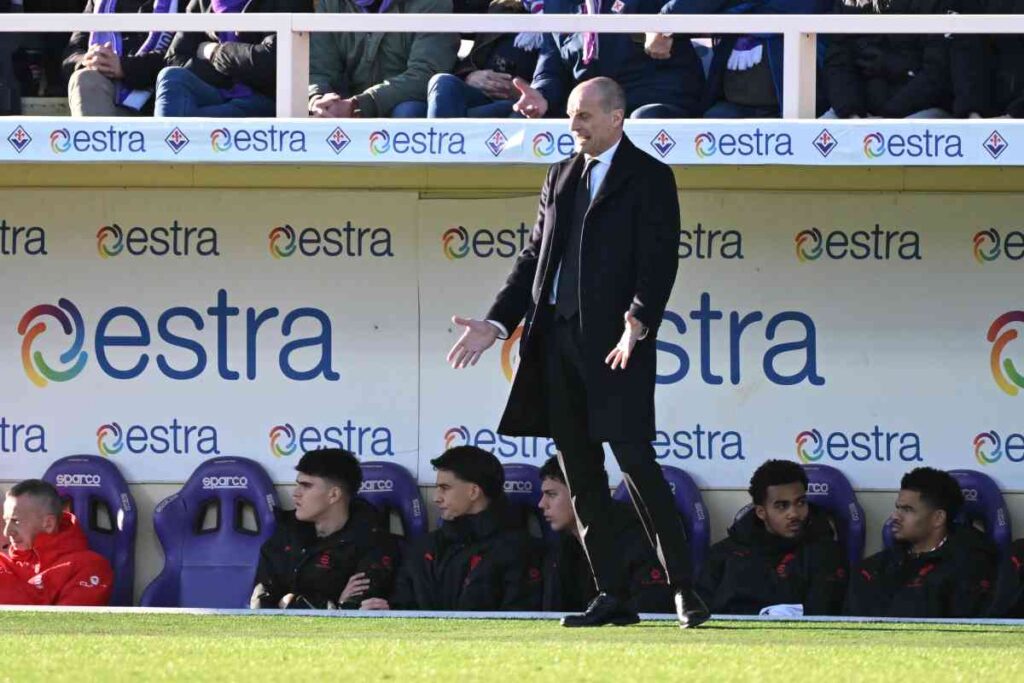 Allegri a bordocampo per Fiorentina-Milan