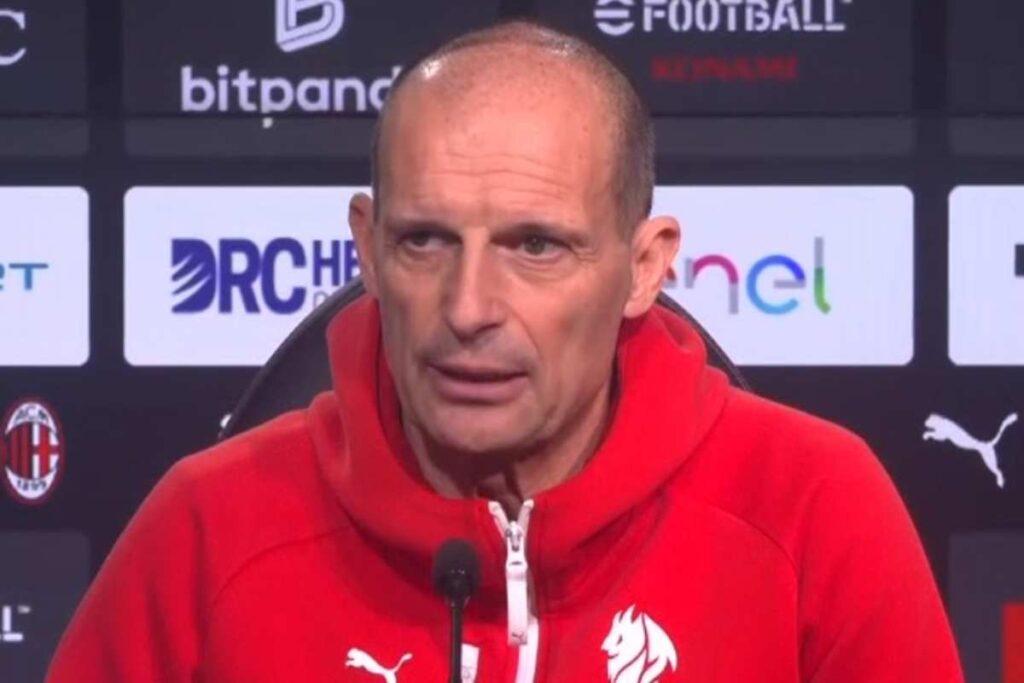 Allegri in conferenza stampa per il Lecce