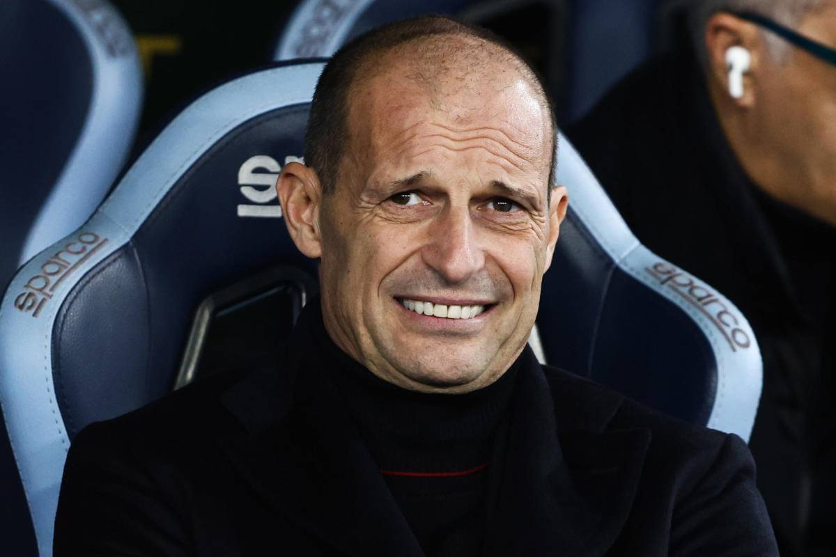 Allegri preoccupato in panchina