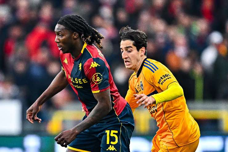 Brooke Norton-Cuffy in campo con il Genoa