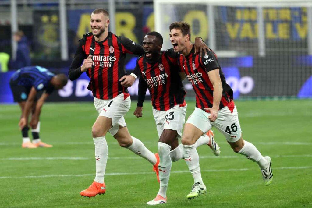 Pavlovic, Tomori e Gabbia in campo con il Milan