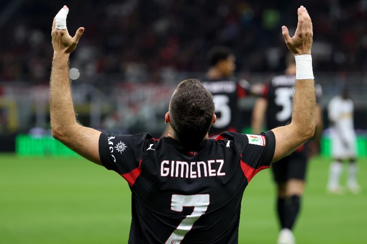 Santiago Gimenez in Coppa Italia