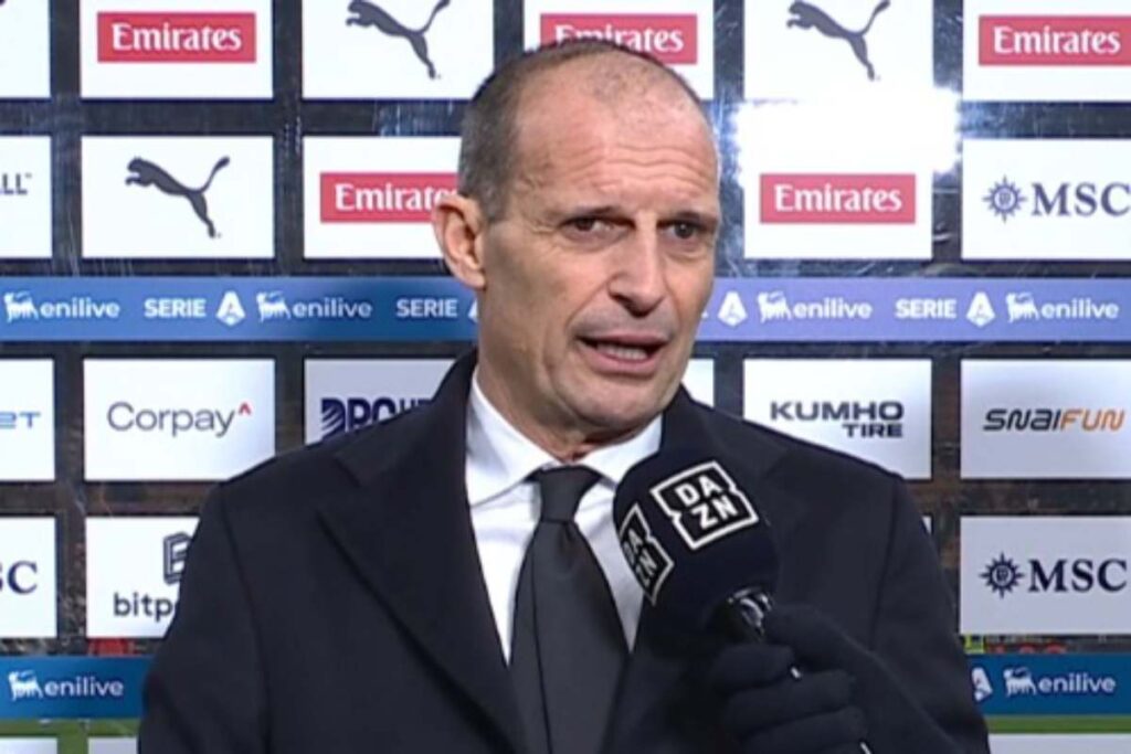 Allegri parla ai microfoni di DAZN