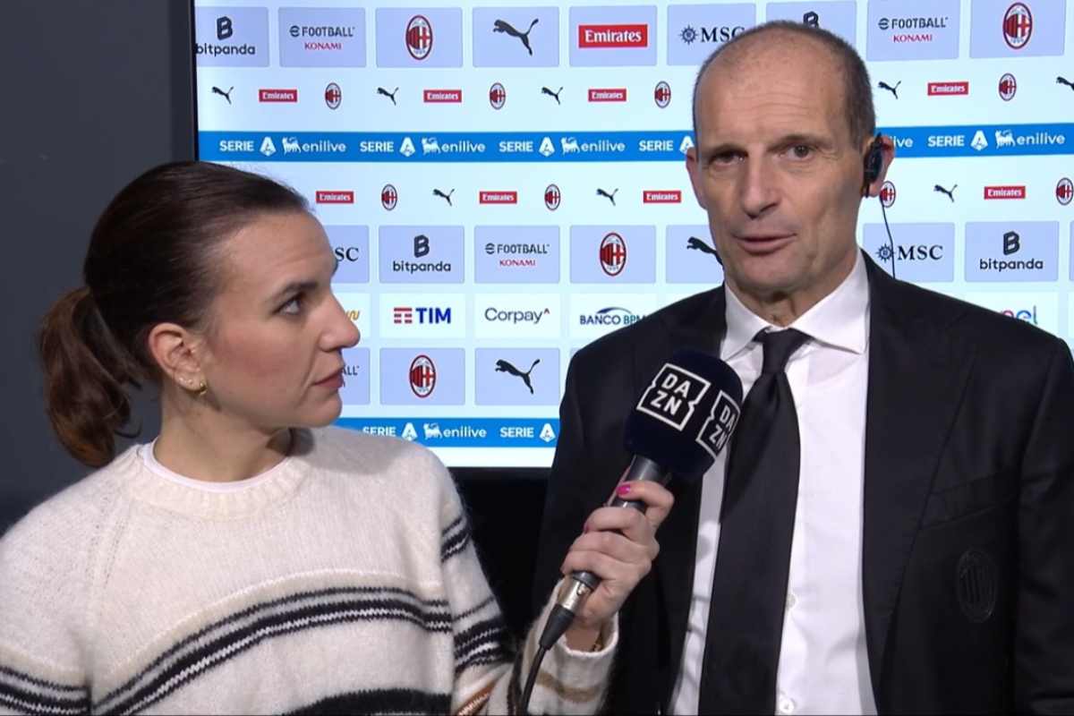Allegri ai microfoni di DAZN nel postpartita