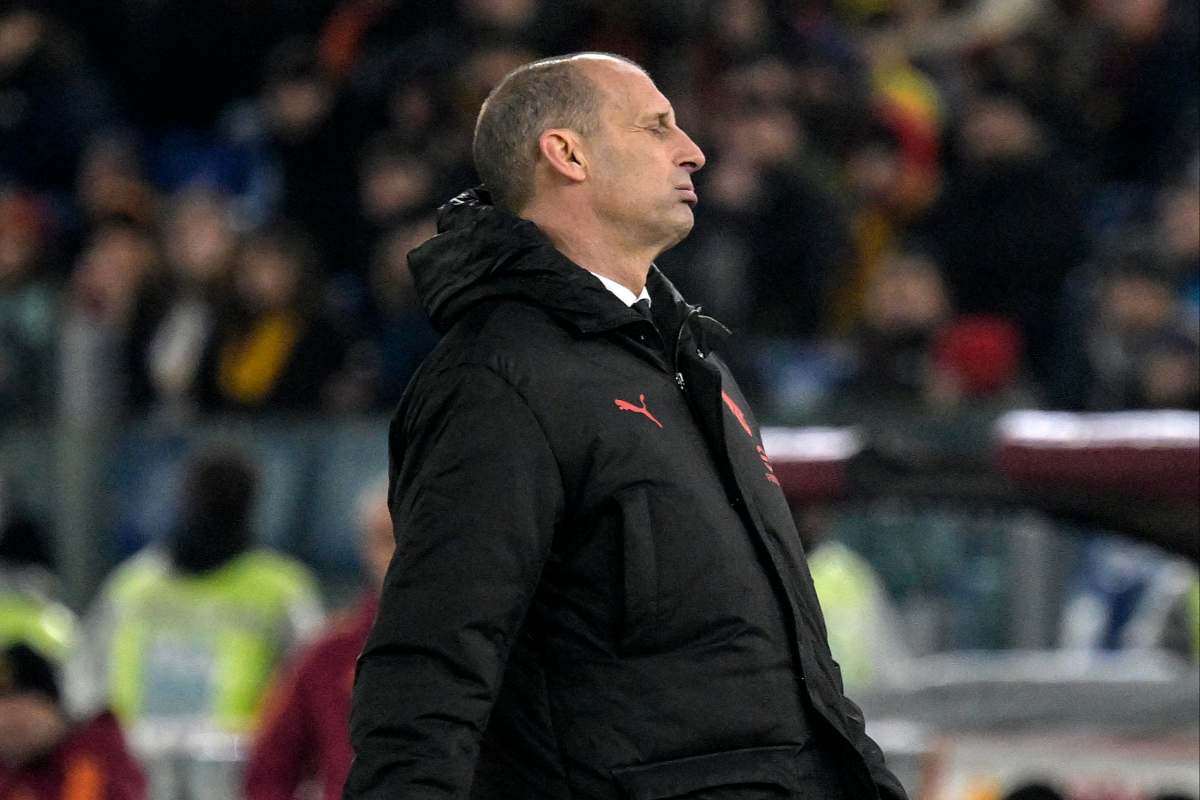 Allegri spazientito in panchina