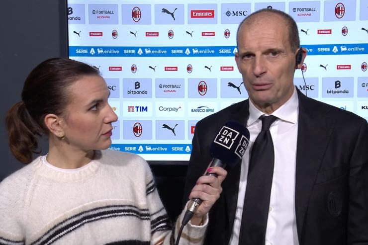 Allegri ai microfoni di DAZN nel postpartita
