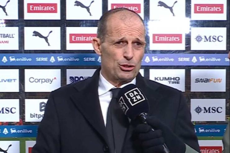 Allegri parla ai microfoni di DAZN