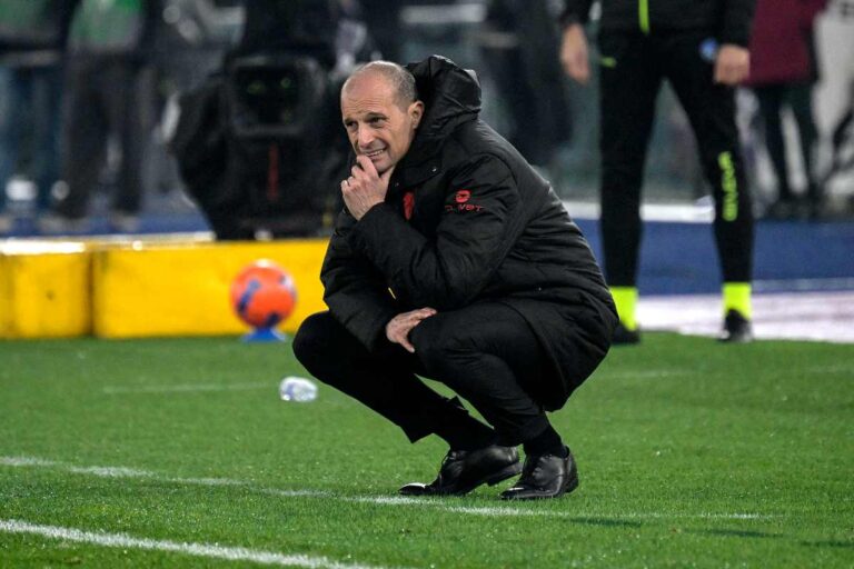 Allegri pensa accovacciato