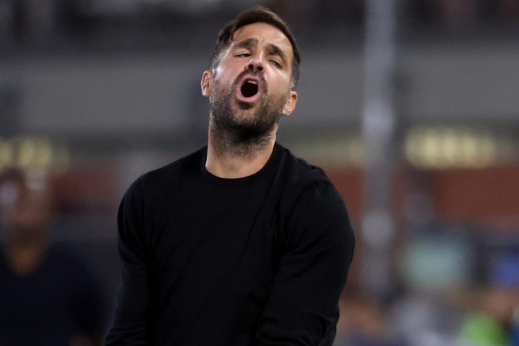 Fabregas arrabbiato a Firenze