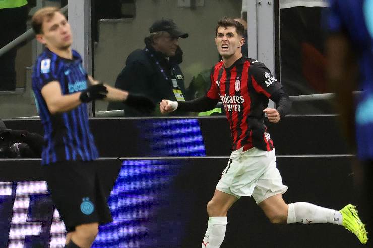 Gol di Pulisic contro l'Inter