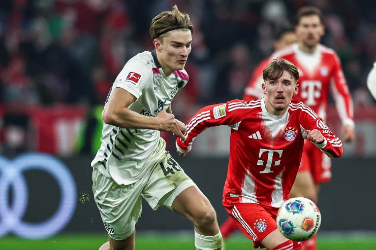 Kacper Potulski in campo con il Mainz