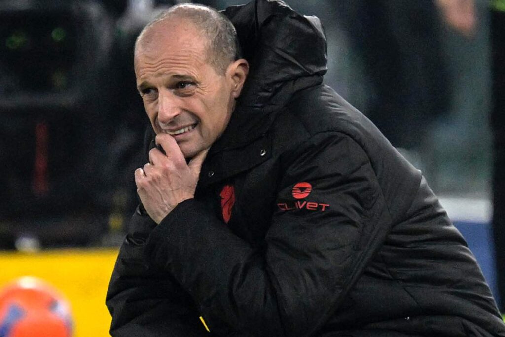 Massimiliano Allegri nella gara di campionato 2025/2026