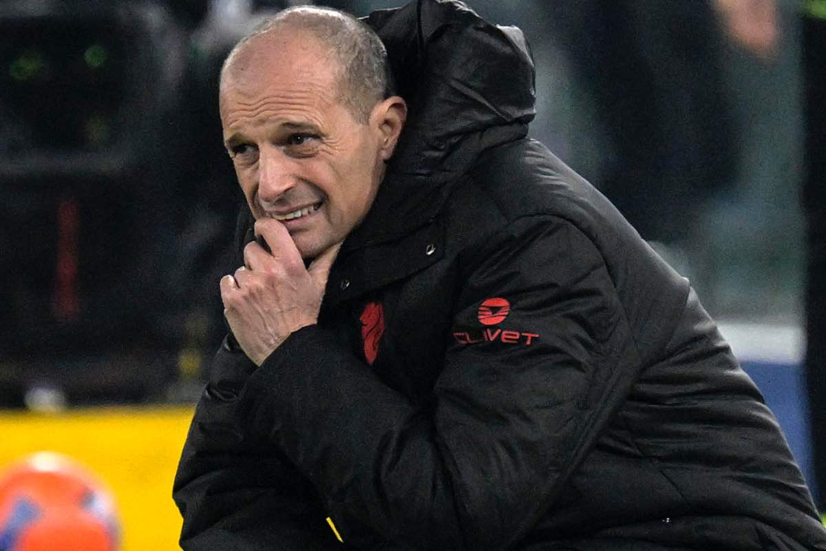 Massimiliano Allegri nella gara di campionato 2025/2026