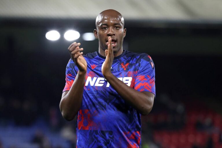 Mateta durante una gara di Conference League del Crystal Palace