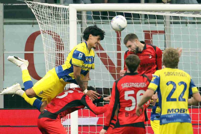 Gol di Troilo in Milan Parma