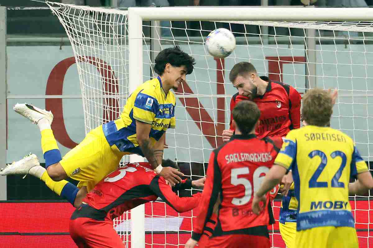 Gol di Troilo in Milan Parma