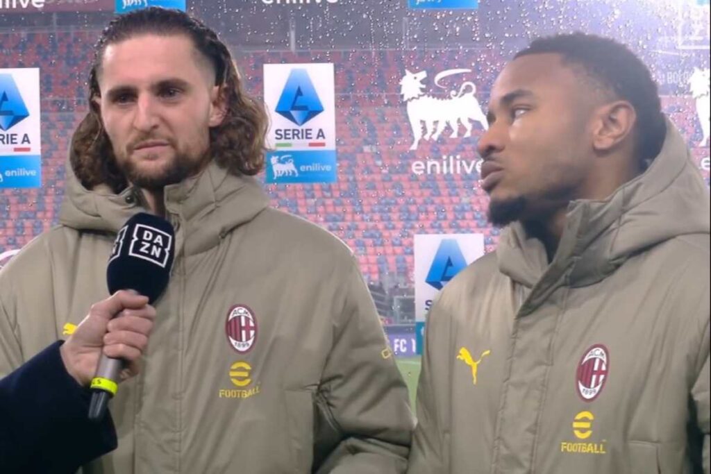 Rabiot e Nkunku nel post partita di Bologna