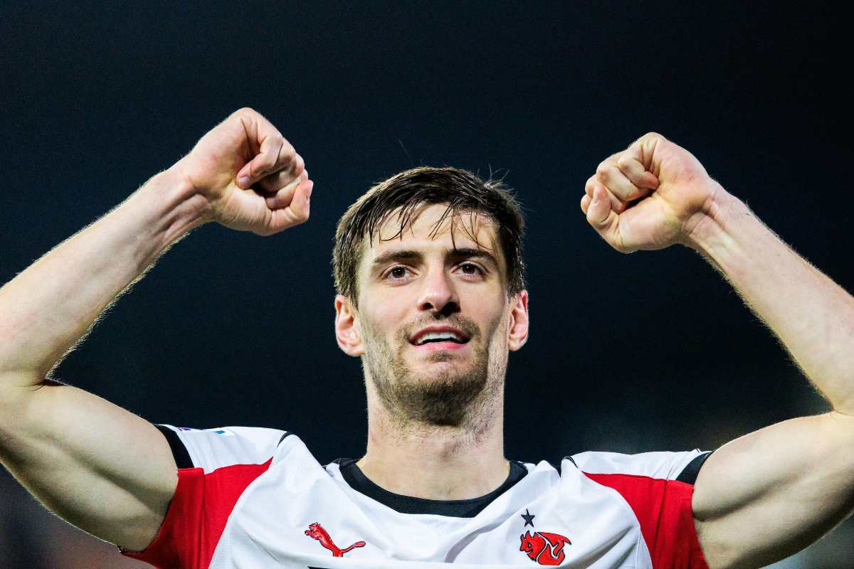 Gabbia esulta con il Milan