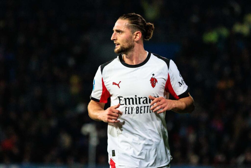 Rabiot durante Pisa-Milan