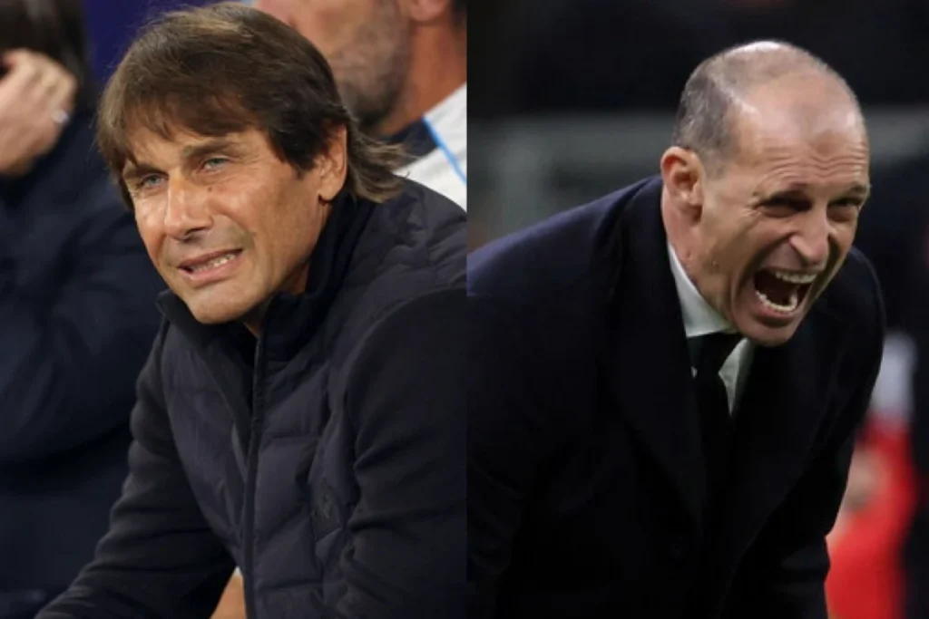 Collage di Allegri e Conte