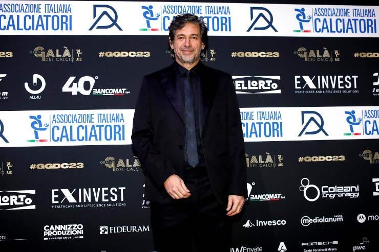 Demetrio Albertini, ex centrocampista del Milan, nel corso del Gran Galà del calcio