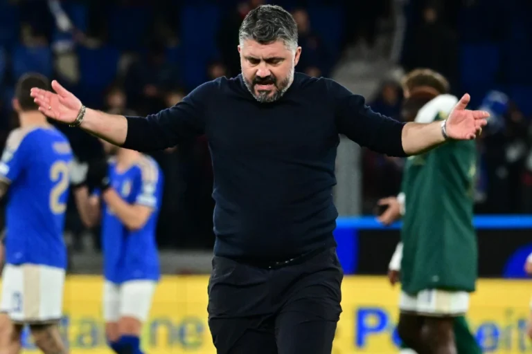 Gennaro Gattuso durante una partita dell'Italia. Fonte: ANSA