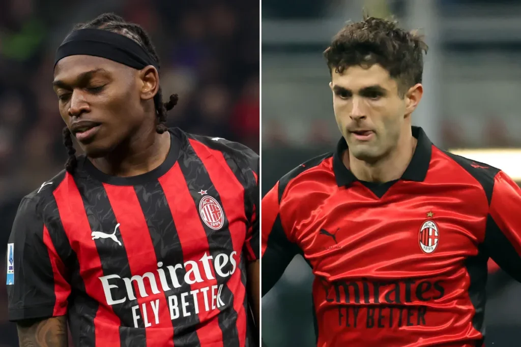 Leao e Pulisic a confronto.