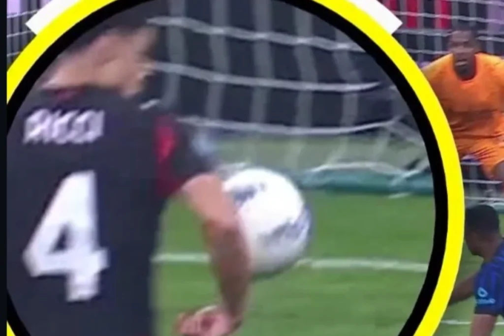 Fallo di mano di Ricci in Milan Inter