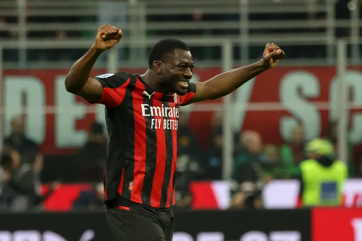 Youssouf Fofana, centrocampista del Milan, nel corso del match contro l'Inter