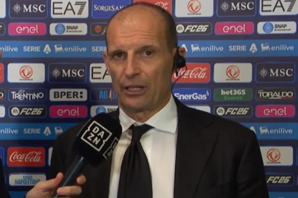 Massimiliano Allegri durante l'intervista ammette i limiti tattici del Milan